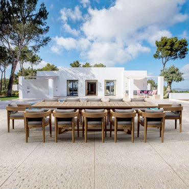 Anderson Teak 13-piece Coronado Dining Extension Table (Set-175)