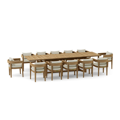 Anderson Teak 13-piece Coronado Dining Extension Table (Set-175)