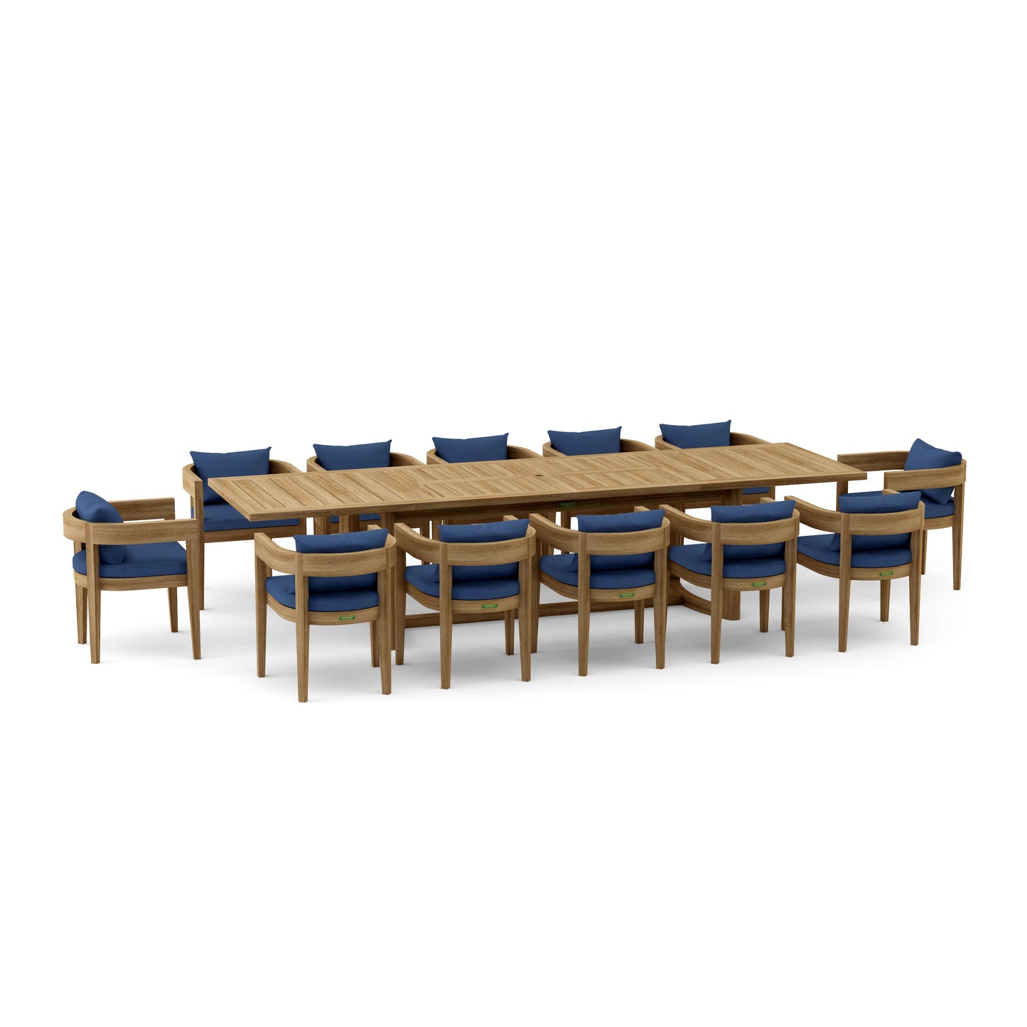 Anderson Teak 13-piece Coronado Dining Extension Table (Set-175)