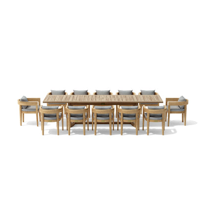 Anderson Teak 13-piece Coronado Dining Extension Table (Set-175)