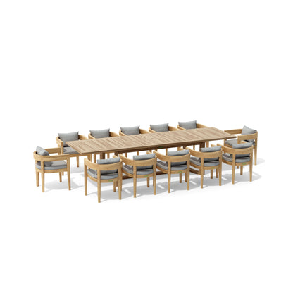 Anderson Teak 13-piece Coronado Dining Extension Table (Set-175)