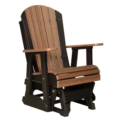 2ft Adirondack Glider Antique Mahogany Black color