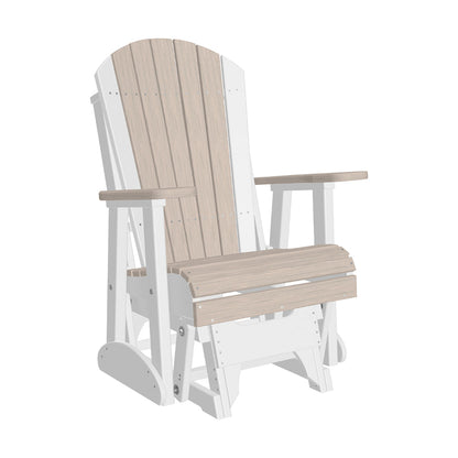 2ft Adirondack Glider Birch White color