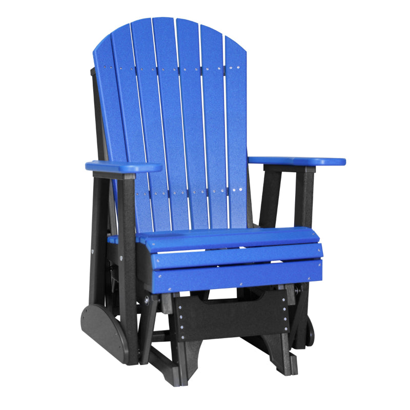 2ft Adirondack Glider Blue Black color