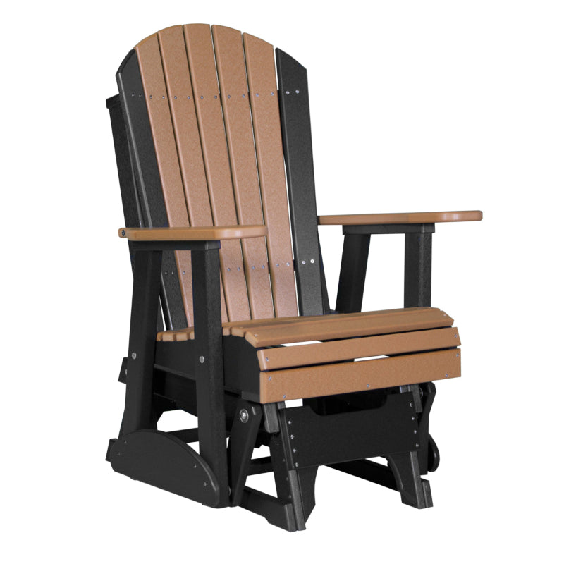2ft Adirondack Glider Cedar Black color