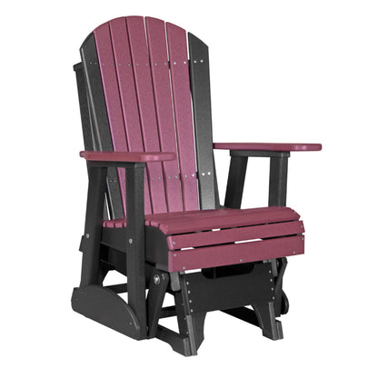 2ft Adirondack Glider Cherrywood Black color