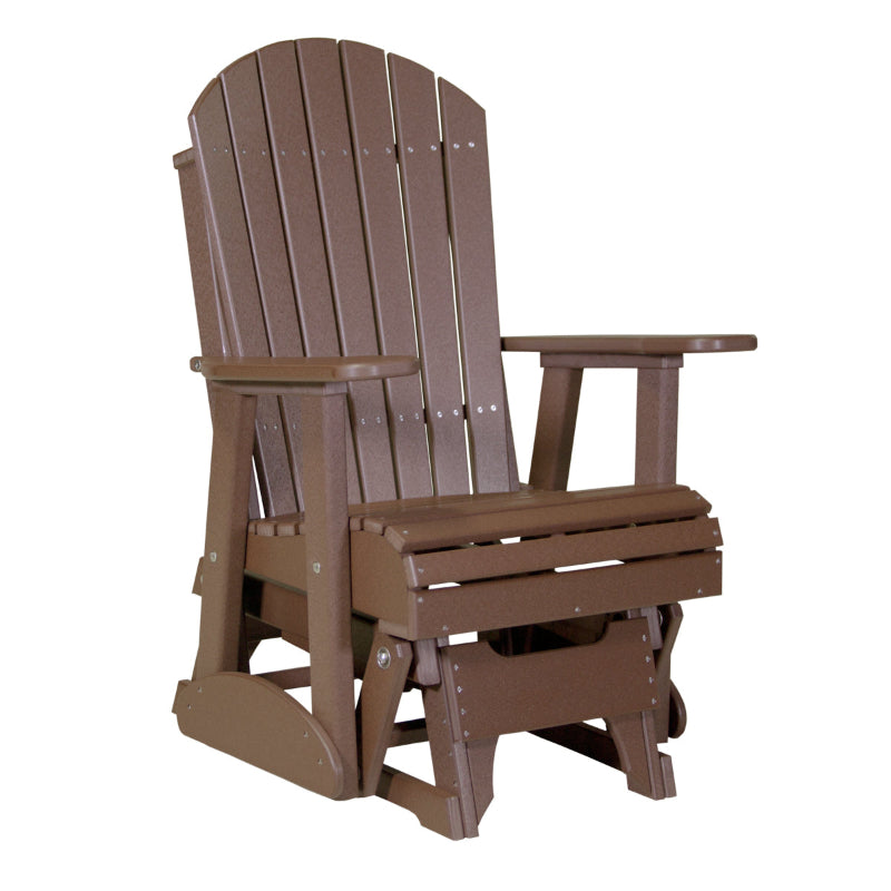 2ft Adirondack Glider Chestnut Brown color