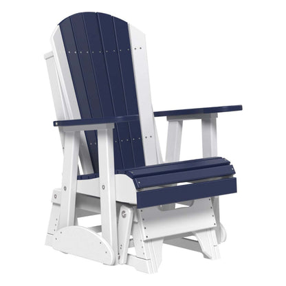2ft Adirondack Glider Patriot Blue White color