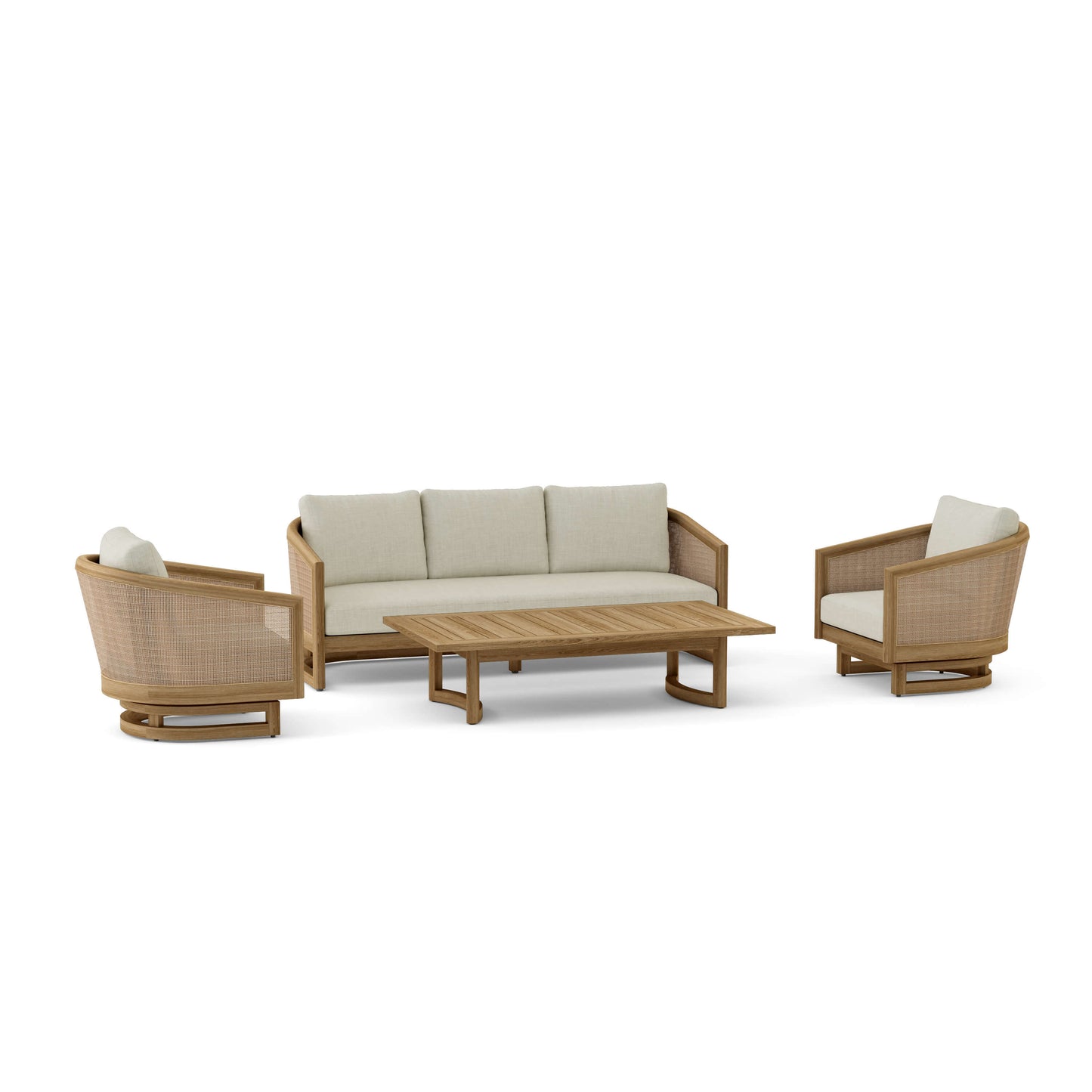Anderson Teak 4-Piece Catania Deep Seating Set (Set-338)