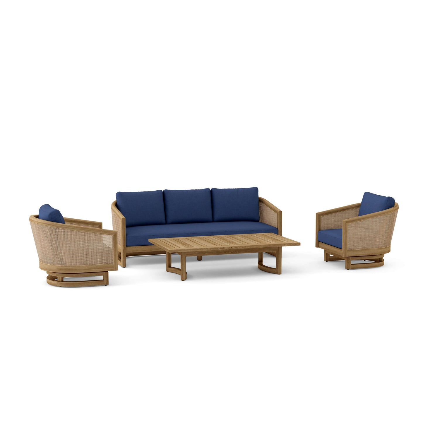 Anderson Teak 4-Piece Catania Deep Seating Set (Set-338)