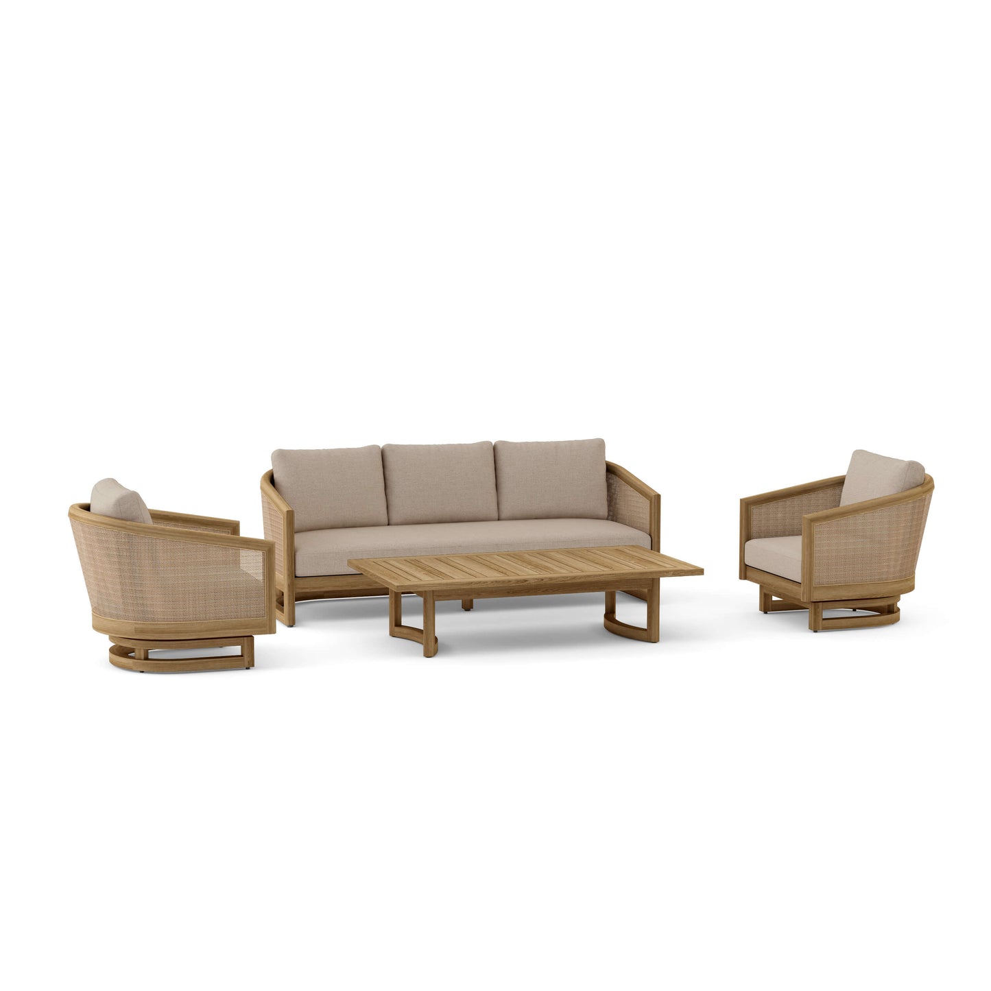 Anderson Teak 4-Piece Catania Deep Seating Set (Set-338)