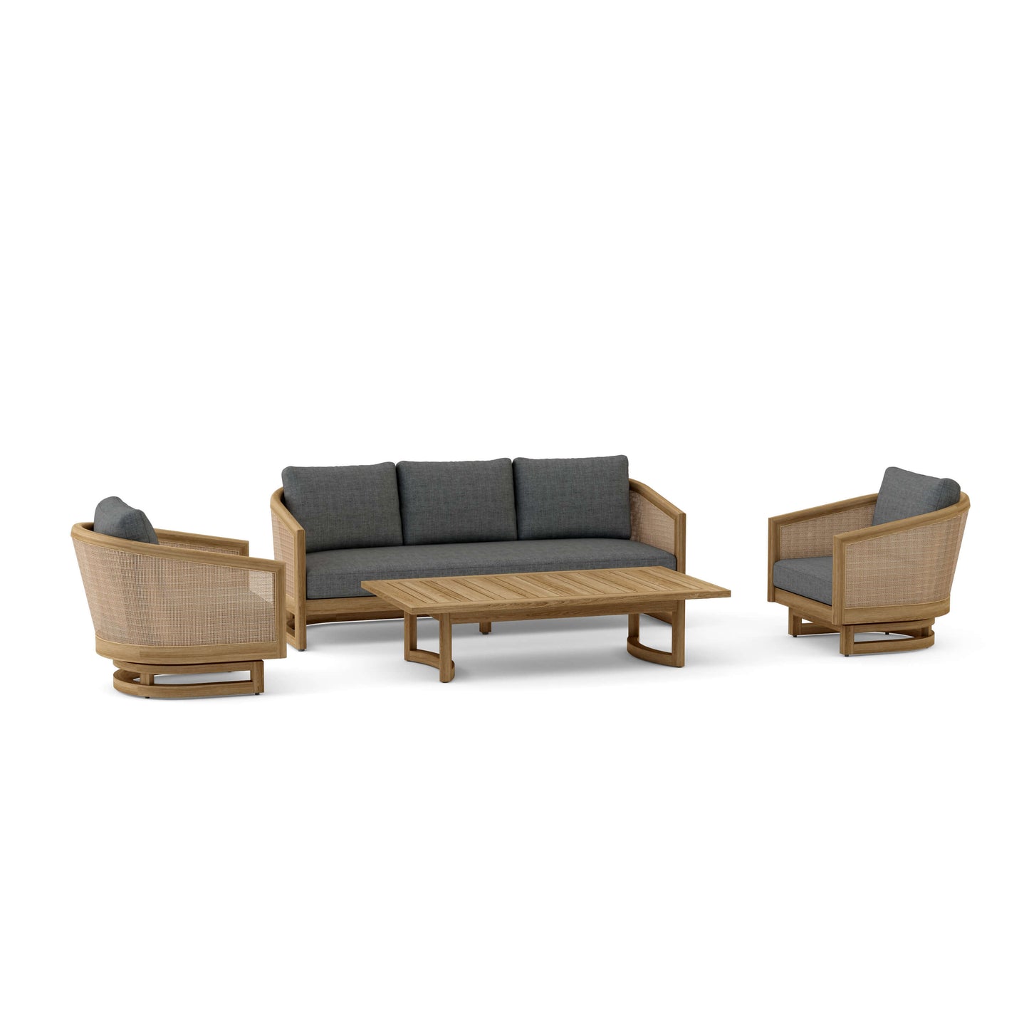 Anderson Teak 4-Piece Catania Deep Seating Set (Set-338)