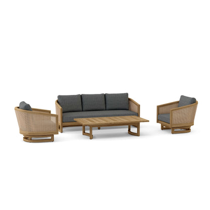 Anderson Teak 4-Piece Catania Deep Seating Set (Set-338)
