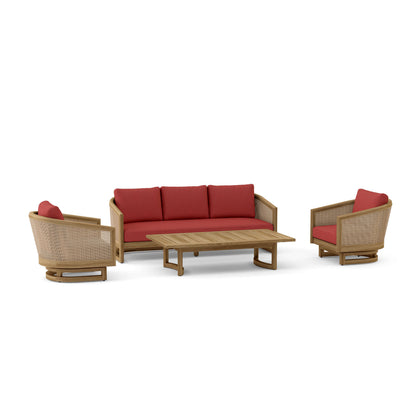 Anderson Teak 4-Piece Catania Deep Seating Set (Set-338)