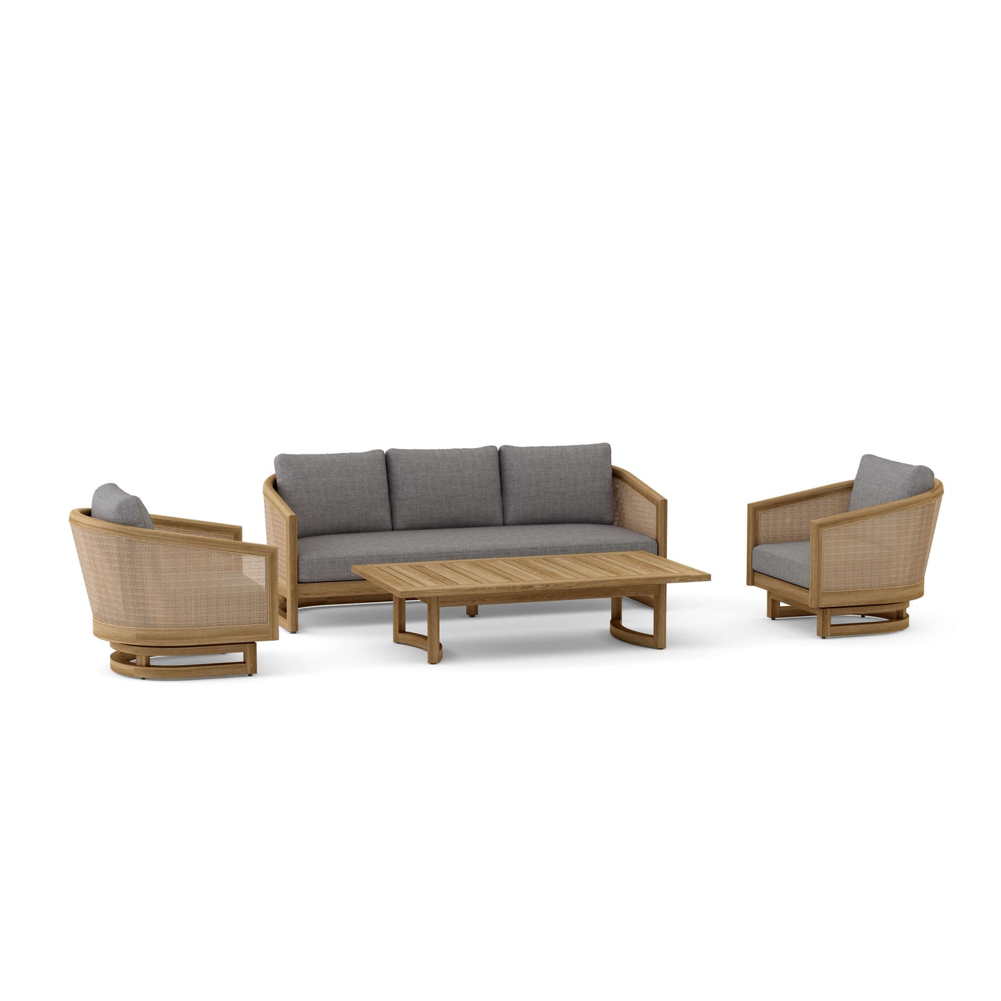 Anderson Teak 4-Piece Catania Deep Seating Set (Set-338)