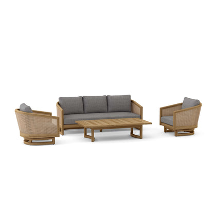 Anderson Teak 4-Piece Catania Deep Seating Set (Set-338)