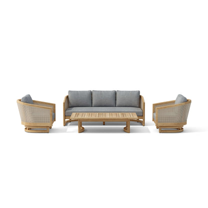 Anderson Teak 4-Piece Catania Deep Seating Set (Set-338)