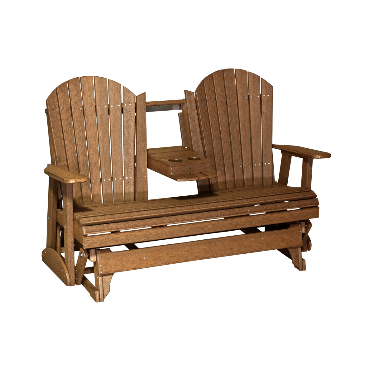 LuxCraft 5' Adirondack Glider Outdoor Patio Chair