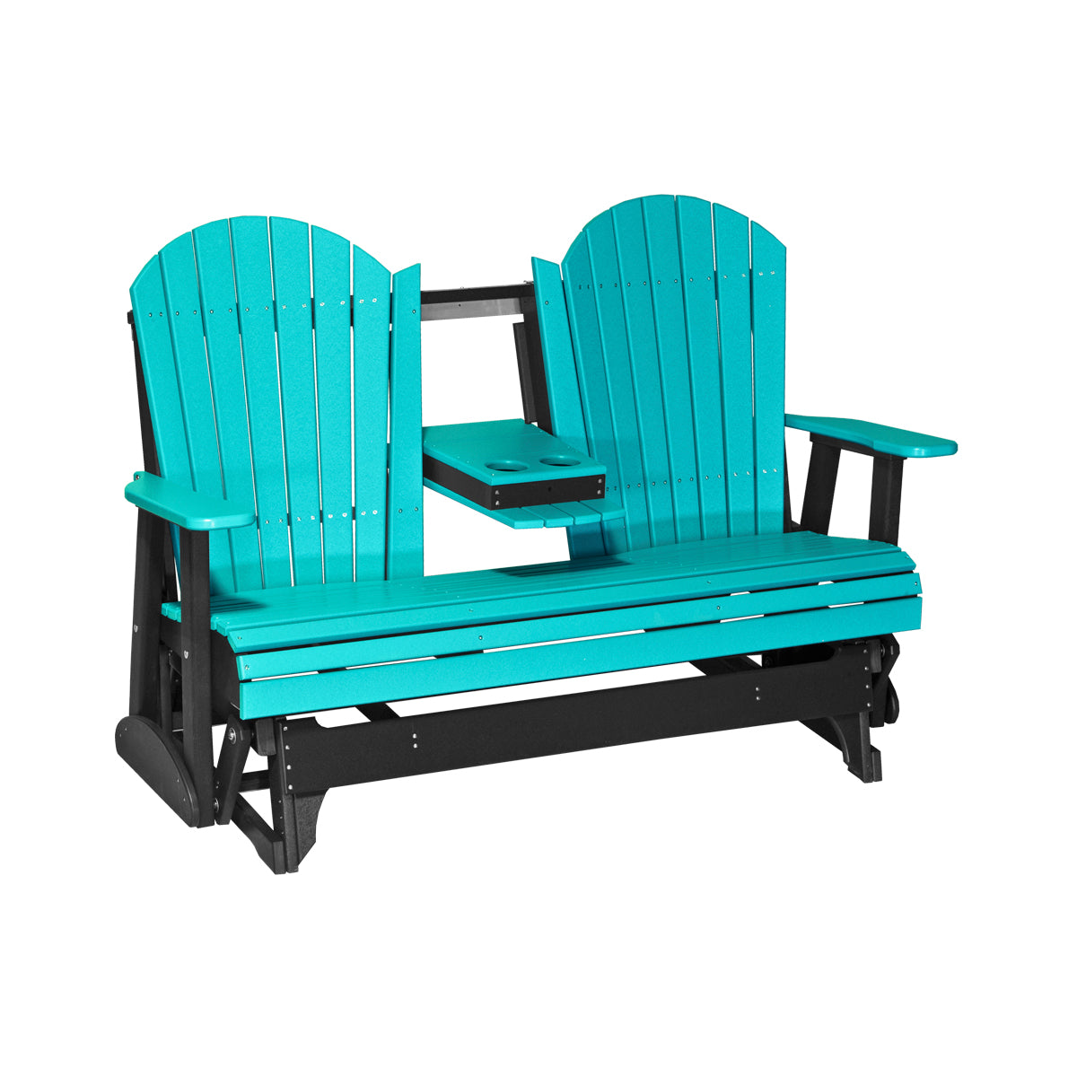 LuxCraft 5' Adirondack Glider Outdoor Patio Chair