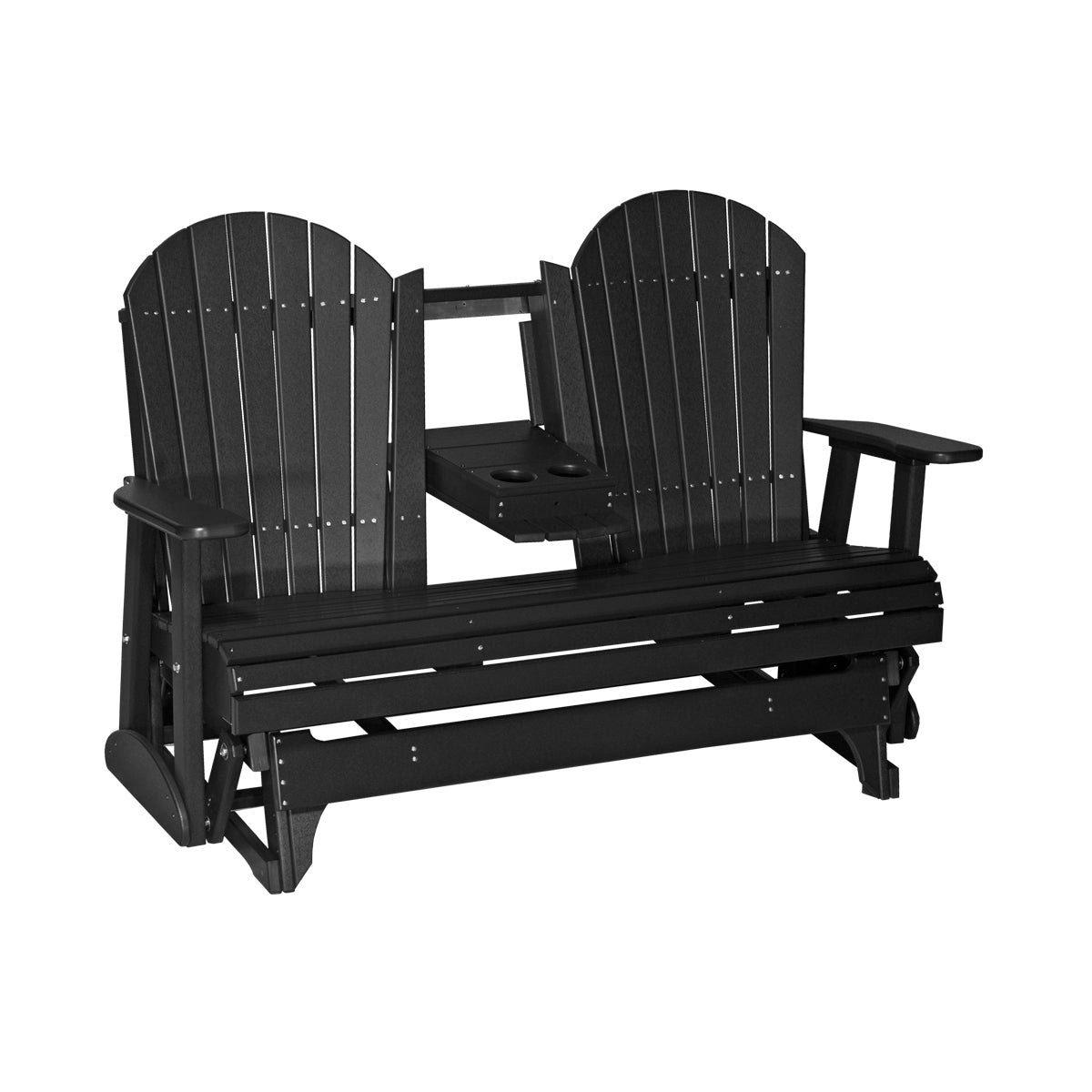 LuxCraft 5' Adirondack Glider Outdoor Patio Chair