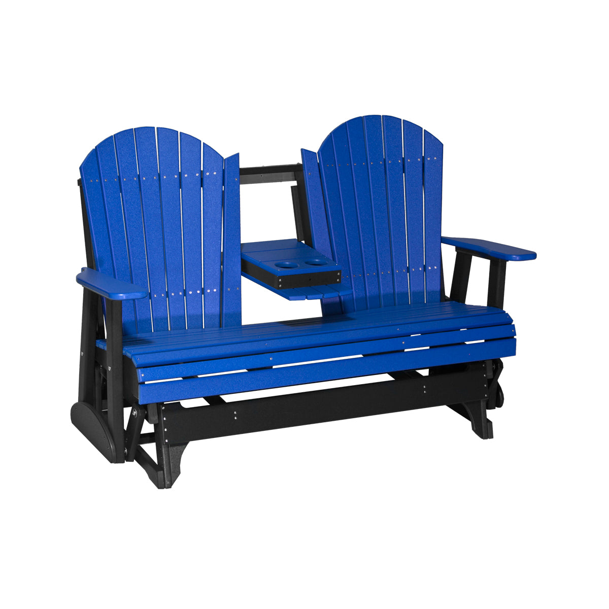 LuxCraft 5' Adirondack Glider Outdoor Patio Chair