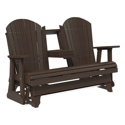 LuxCraft 5' Adirondack Glider Outdoor Patio Chair