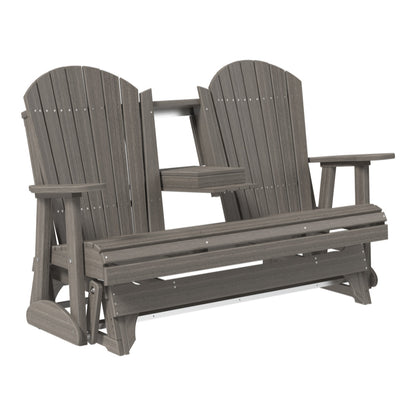 LuxCraft 5' Adirondack Glider Outdoor Patio Chair