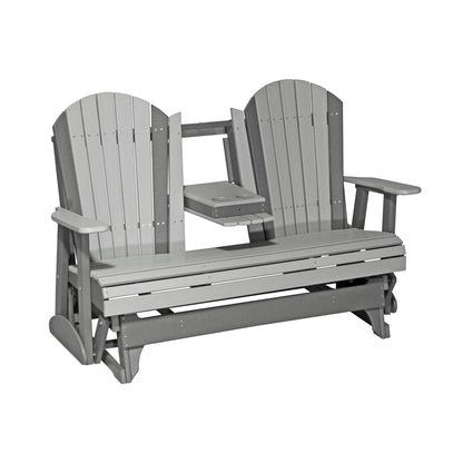 LuxCraft 5' Adirondack Glider Outdoor Patio Chair