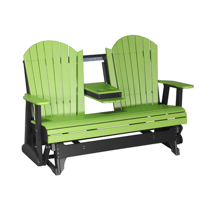 LuxCraft 5' Adirondack Glider Outdoor Patio Chair