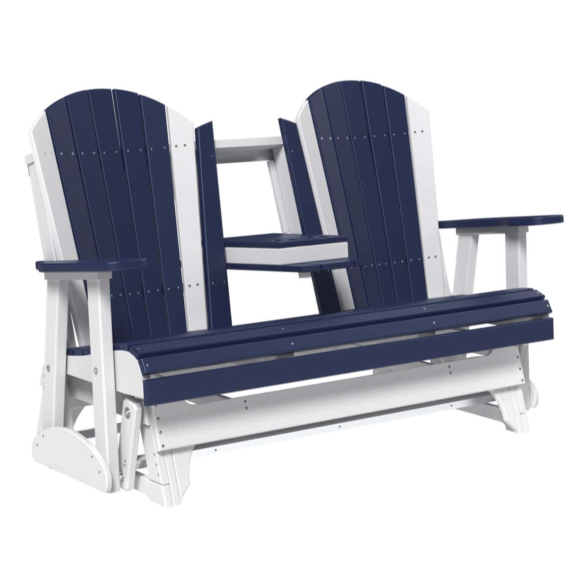 LuxCraft 5' Adirondack Glider Outdoor Patio Chair