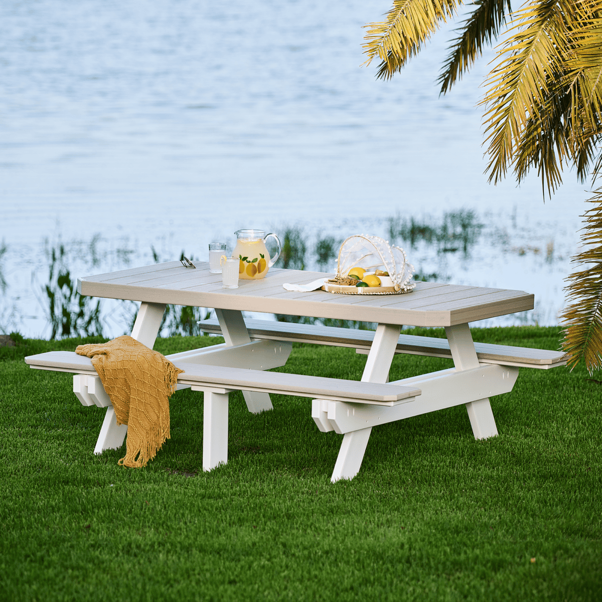 LuxCraft 6' Rectangular Picnic Table