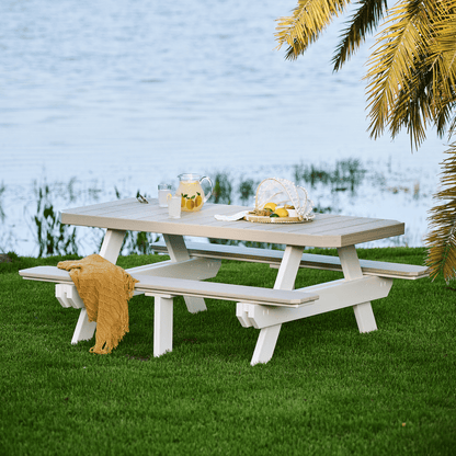 LuxCraft 6' Rectangular Picnic Table