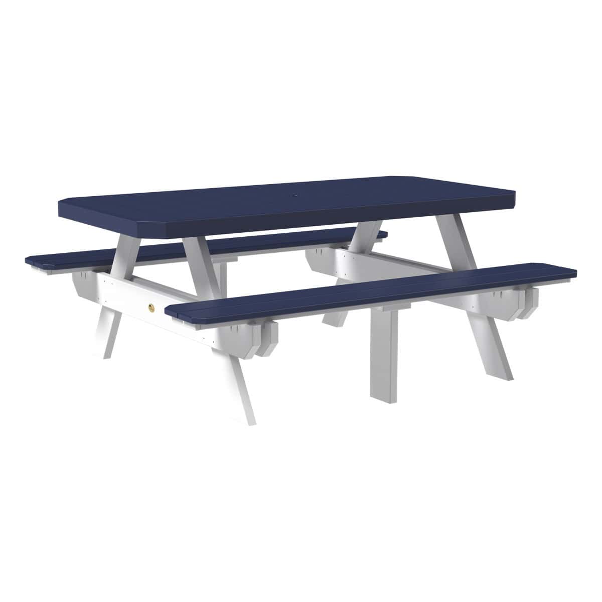 LuxCraft 6' Rectangular Picnic Table
