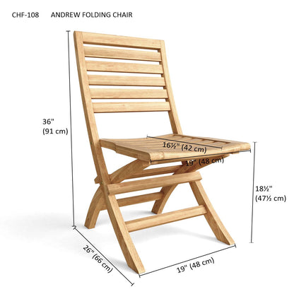 Anderson Teak Andrew Folding Chair (2-PC)
