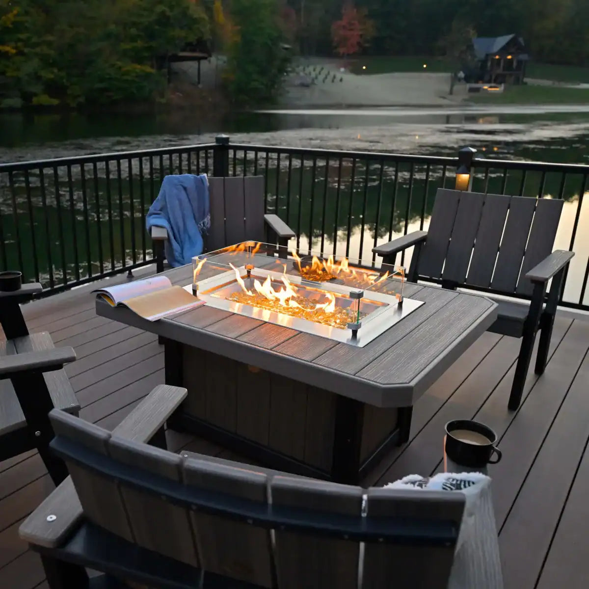 LuxCraft Lumin Fire Pit 51" Rectangular