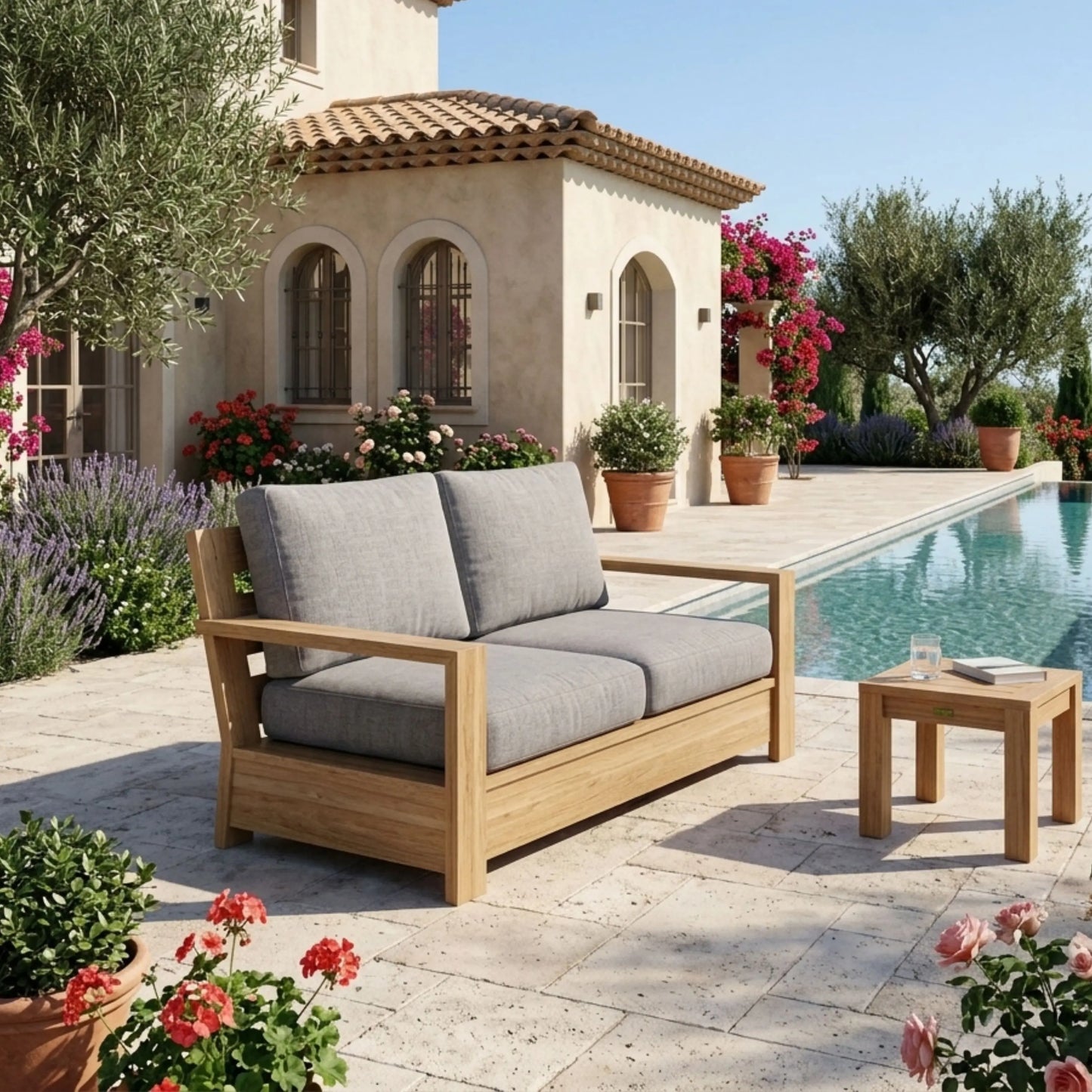 Anderson Teak Madera Deep Seating Lovechair