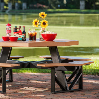 LuxCraft Octagon Picnic Table