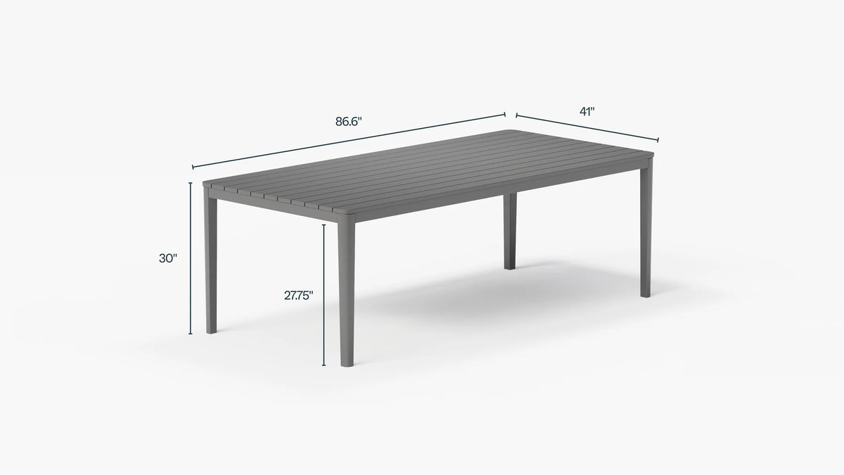 Outer Aluminum Outdoor Rectangular Dining Table