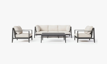 Outer Charcoal Aluminum Sofa & Coffee Table Set