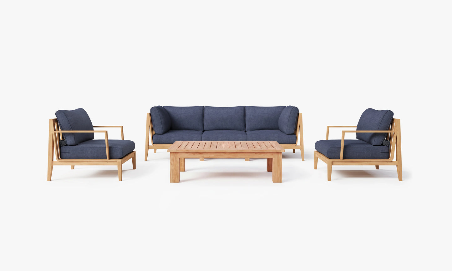 Outer Teak Sofa & Coffee Table Set