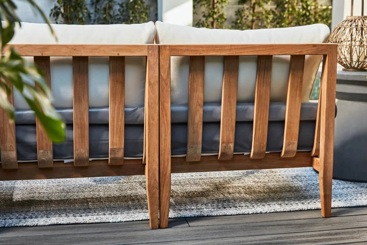Outer Teak Sofa & Coffee Table Set