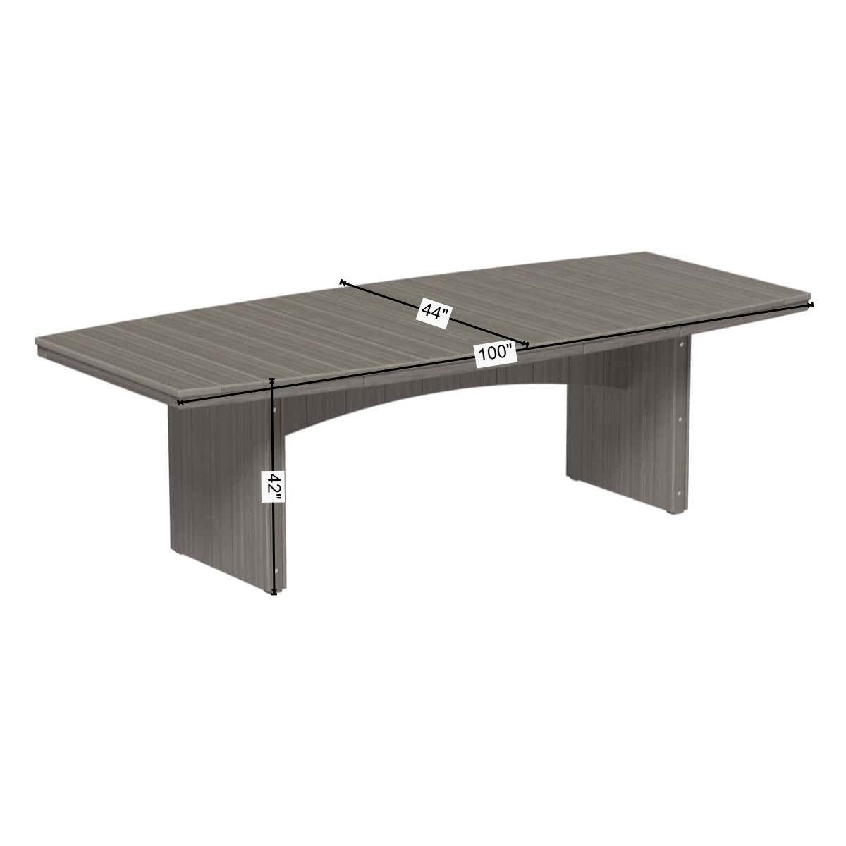 LuxCraft Urban Dining Table (4’ x 8’ Oval)