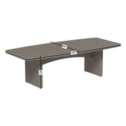 LuxCraft Urban Dining Table (4’ x 8’ Oval)