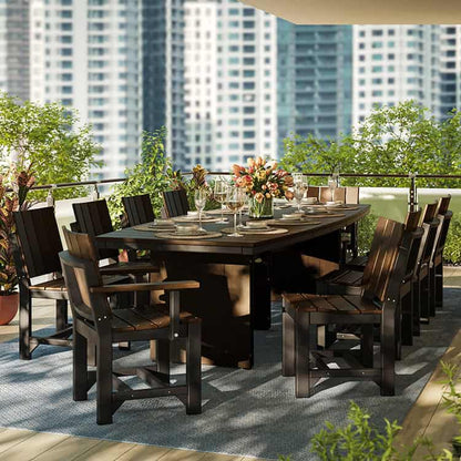 LuxCraft Urban Dining Table (4’ x 8’ Oval)